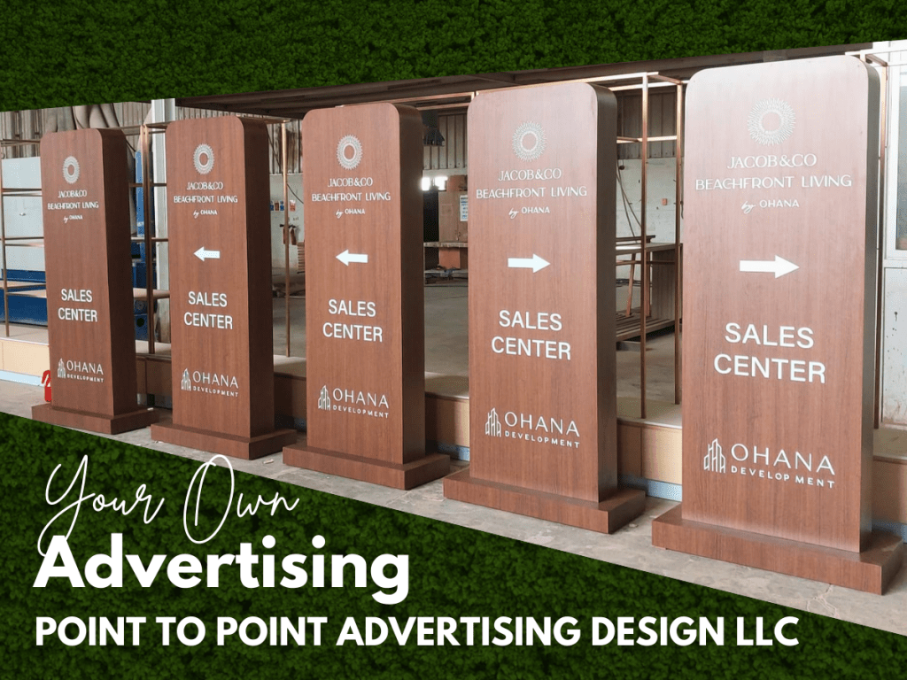 Premium acrylic signage with laser-cut letters and LED backlight for retail branding.